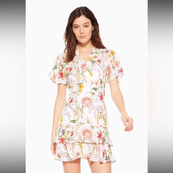 Parker Natalie Dress in Sangria Size 2 - Picture 1 of 14